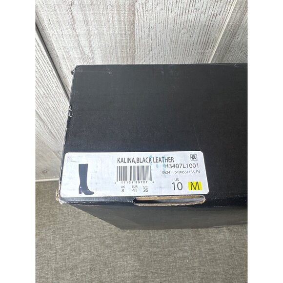 Naturalizer Kalina Womens Size 10 Black Leather Knee-High Boots With Block Heel - Picture 11 of 11